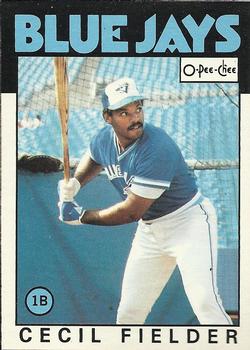 1986 O-Pee-Chee Baseball Cards 386     Cecil Fielder RC